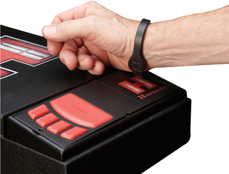 Hornady Rapid Safe RFID Wrist Band for Gun Safe Access - Black Rubber