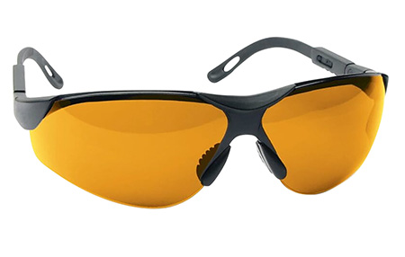 Walker's Sport Glasses Elite Adult Polycarbonate Amber Lens Black Frame