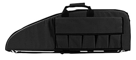 NcStar VISM PVC Nylon Rifle Case Black Foam Padded Double Zipper Carry Handle ID Holder