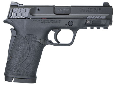 Smith & Wesson M&P Shield EZ .380 ACP, 8+1, 3.67" Barrel, Black Polymer Frame with Picatinny Rail, Black Armornite Stainless Steel Slide, Loaded Chamber Indicator, No Manual Safety