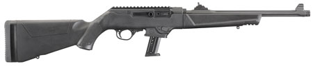 Ruger PC Carbine 9mm Luger with 16.12" Black Threaded Fluted Barrel and Synthetic Stock