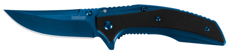 Kershaw 8320 Outright Folding Knife 3-Inch 8Cr13MoV Stainless Steel Blade G10/Stainless Steel Handle Blue PVD Coating