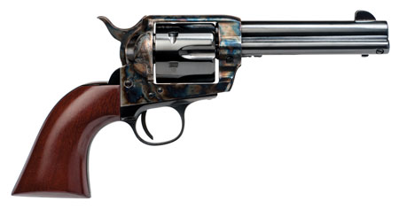 Cimarron Frontier Pre-War 1896-1940 .38 Special/.357 Mag, 6-Round, 4.75" Blued Barrel & Cylinder, Color Case Hardened Frame, Walnut Grip, Exposed Hammer