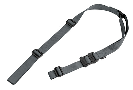 Magpul MS1 Sling for Rifle - 1.25" Width 48"-60" Adjustable Length Two-Point Gray Nylon