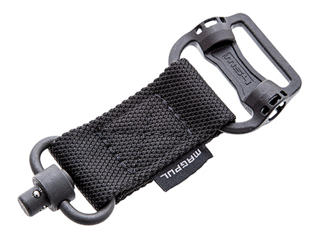 Magpul MS1 MS4 Sling Adapter - Steel Manganese Phosphate Black Polymer 1.25" Nylon Webbing Two-Point to One-Point AR-15 M4 M16 AK AKM Sling Mount