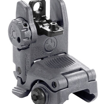 Magpul MBUS MAG248-GRY Rear Flip Up Sight for AR-15/M16 - Stealth Gray Polymer Spring-Loaded