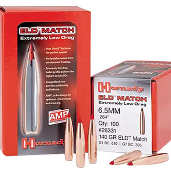 Hornady 28403 ELD Match  7mm .284 162 gr Extremely Low Drag Match 100 Per Box/ 15 Case