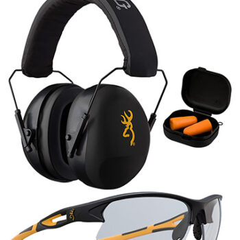 Browning 126368 Range Kit  Foam Plastic with Foam 27 dB 36 dB Over the Head Orange Black Adult