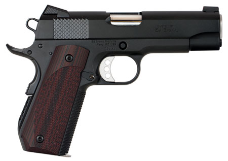 Ed Brown 1911 Kobra Carry 45 ACP Pistol - 4.25" Stainless Barrel 7+1 Capacity Snakeskin Serrated Carbon Steel Slide & Frame Beavertail Grip Safety Laminate Wood Grips
