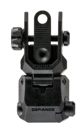 Kriss Defiance AR-15 Rear Flip-Up Low Profile Steel Backup Sight