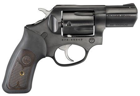 Ruger SP101 357 Mag 5rd 2.25" Blued Revolver with Wood Insert Grip