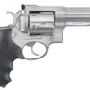 Ruger Redhawk .44 Special/.44 Rem Mag 4.2" 6-Round Revolver, Satin Stainless Steel Barrel, Dual Chambered Satin Stainless Cylinder, Satin Stainless Steel Frame, Hardwood Grip, Exposed Hammer 2 107285