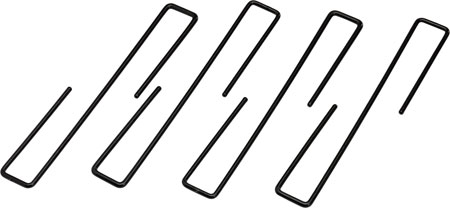 Hornady Universal Handgun Wall Mounts 4 Pack Black Steel