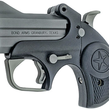Bond Arms BABU Backup 9mm Luger 2-Shot Derringer 2.5" Barrel Bead Blasted Anti-Glare Finish Black Rubber Grips