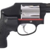 Smith & Wesson Performance Center Model 442 .38 S&W Special +P 1.88" 5-Round Revolver, Black Stainless Steel Barrel, Black Fluted Cylinder, Matte Black Aluminum Frame with Black Crimson Trace Lasergrip 2 108983