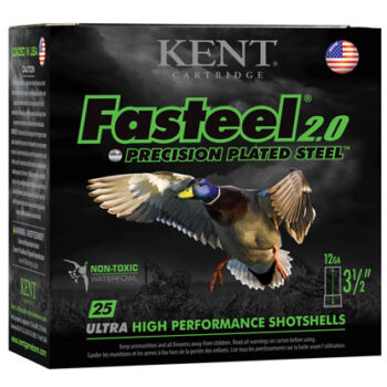 Kent Fasteel 2.0 12 Gauge 3.5" 1-3/8 oz 4 Shot Shotshell 25 Rounds per Box