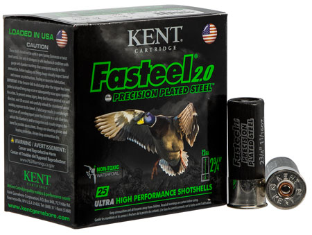 Kent Cartridge Fasteel 2.0 12 Gauge 2.75" 1 1/16 oz 4 Shot Shotgun Ammunition