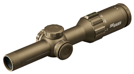 Sig Sauer Tango6T 1-6x24mm Illuminated Riflescope Flat Dark Earth 30mm Tube Horseshoe Dot 5.56/7.62 Reticle