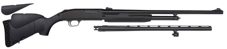 Mossberg 500 Bantam 20 Gauge Pump-Action Shotgun - Field/Deer Combo 22" Vent Rib 5+1 & 24" Fully Rifled Barrel Adjustable Rifle Sights