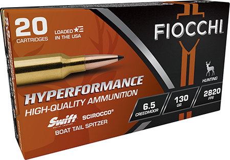 Fiocchi Hyperformance 6.5 Creedmoor 130gr Scirocco II Ammo 20 Rounds