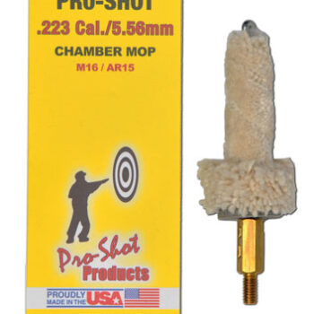 MPCH223 .223 Rem/5.56x45mm NATO AR-15 Chamber Mop - Pro-Shot Military Style Cotton Mop with Brass Core