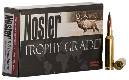 Nosler Trophy Grade Long-Range 6.5 Creedmoor 142gr Nosler Spitzer AccuBond - 20 Per Box