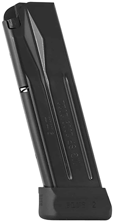 Mec-Gar Standard Magazine 17rd 9mm Luger, Fits Sig P2022/P2009, Blued with Anti-Friction Coating, Carbon Steel