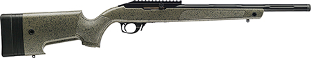 Bergara BXR .22 LR, 16.50" Matte Blued Fluted Chromoly Steel Barrel, 10+1 Capacity, Matte Blued Aluminum Receiver, Black Speckled Green Synthetic Stock, Right Hand