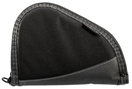 Allen Handgun Case Black Gray Trim 8" Foam Padding Lockable Zipper Non-Absorbent Lining for Pistol