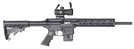 Smith & Wesson M&P15-22 Sport OR *CT, MA, MD, NJ Compliant .22 LR, 16.50" Barrel, 10+1, Fixed Black Synthetic Stock, Black Polymer Grip, Right Hand, S&W M&P Red/Green Dot