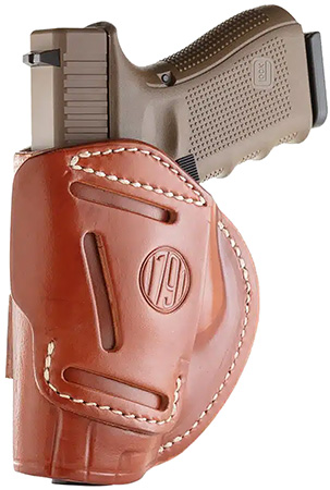1791 Gunleather 4-Way IWB/OWB Holster Size 05 Classic Brown Leather Fits S&W M&P Springfield XD Glock 17 HK VP9