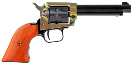 Heritage Rough Rider .22 LR 9-Shot 4.75" Black Revolver with Simulated Case Hardened Frame and Cocobolo Grips
