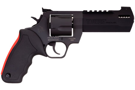 Taurus Raging Hunter 454 Casull Revolver 5rd 5.12" Barrel Matte Black Oxide Steel Finish Rubber Grip Red Insert