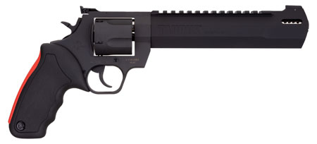 Taurus Raging Hunter 454 Casull Revolver 5-Shot 8.37" Barrel Matte Black Oxide Steel Integrated Red Cushion Rubber Grip