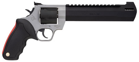 Taurus Raging Hunter 454 Casull Revolver 5-Shot 8.37" Barrel Matte Black Oxide Stainless Steel Frame Red Rubber Grip