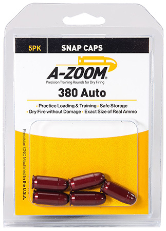 A-Zoom Precision Snap Caps .380 ACP 5-Pack