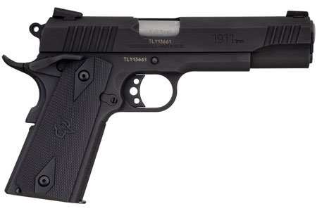 Taurus 1911 9mm Semi-Automatic Pistol 5" Barrel Matte Black Steel Slide Beavertail Frame Checkered Grip
