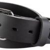 1791 Gun Belt Stealth Black Leather 38/42 1.50" Wide with Buckle Closure 2 114053