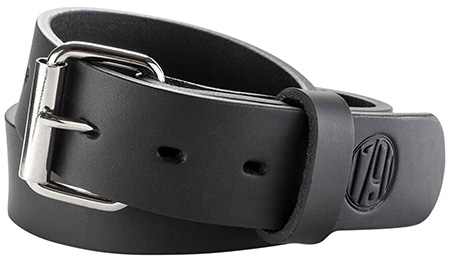 1791 Gun Belt Stealth Black Leather 38/42 1.50" Wide with Buckle Closure
