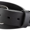 1791 Gun Belt Stealth Black Leather 44/48 1.50" Wide with Buckle Closure 1 114056