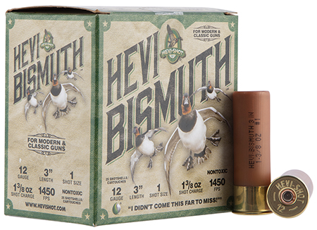 HEVI-Shot HEVI-Bismuth 12 Gauge 3" 1 3/8 oz Bismuth Shot Hunting Ammunition