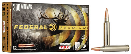 Federal Premium 300 Win Mag 180 gr Barnes TSX Ammo - 20 Rounds