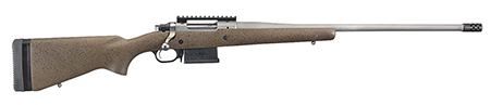 Ruger Hawkeye Long-Range Hunter 6.5 Creedmoor 22" Matte Stainless Steel Threaded Barrel Black Speckled Brown Adjustable LOP Laminate Stock