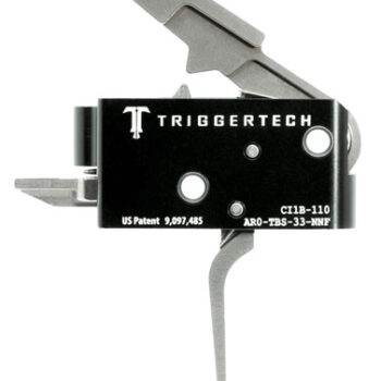 TriggerTech AR0TBS33NNF Competitive Primary Two-Stage Flat Trigger with 3.50 lbs Draw Weight for AR-15 Right