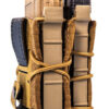 High Speed Gear 13DD10CB TACO Double Decker Mag Pouch Coyote Brown Nylon Belt Belts 2.25" Wide Compatible w/ Rifle Compatible w/ Pistol 1 115530