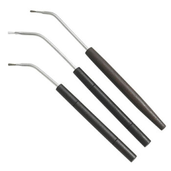 Birchwood Casey Cleaning Brushes Angled Bronze Nylon Stainless Steel 3 Pack