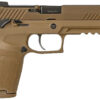 Sig Sauer P320 M17 9mm Pistol 4.7" Barrel 10+1 Coyote PVD Picatinny Rail Serrated Slide Polymer Grip 2 115964