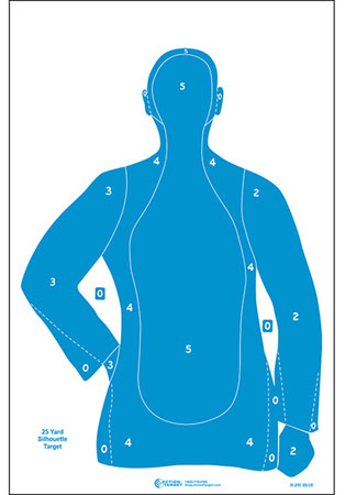 Action Target B21E Blue Silhouette Paper 23"x35" 100/Box