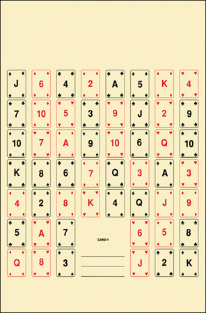 Action Target Entertainment 52 Playing Cards Paper 22.5"x24" Multi-Color 100/Box