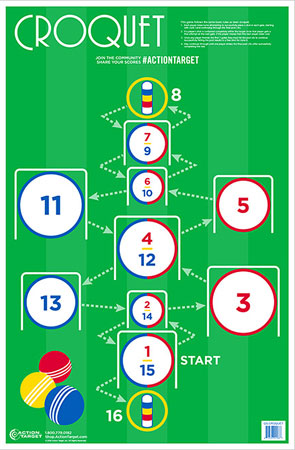 Action Target Entertainment Croquet Paper Hanging 23"x35" Multi-Color 100/Box